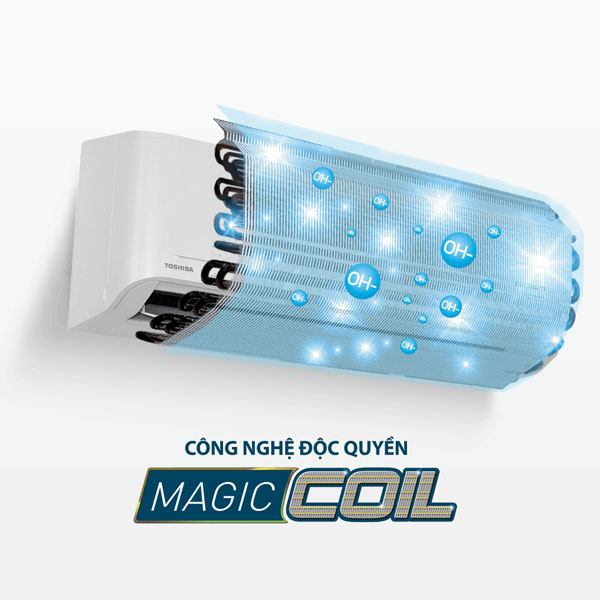 Công nghệ Magic Coil độc quyền, một lớp phủ đặc biệt giúp hạn chế tối đa bụi bẩn bám vào dàn lạnh